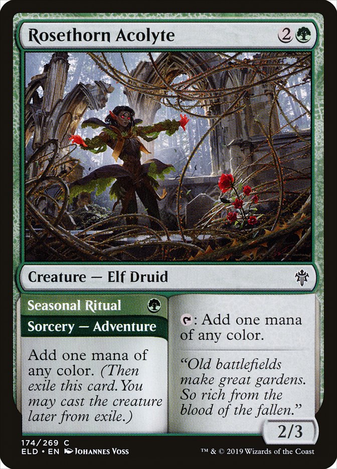 Rosethorn Acolyte // Seasonal Ritual [Throne of Eldraine] | The CG Realm