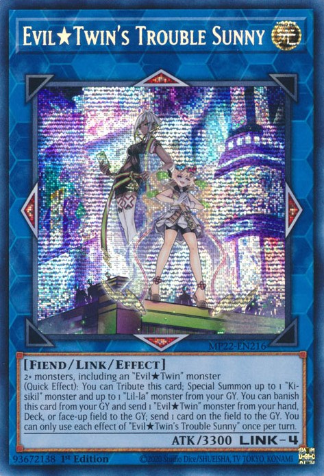 Evil Twin's Trouble Sunny [MP22-EN216] Prismatic Secret Rare | The CG Realm