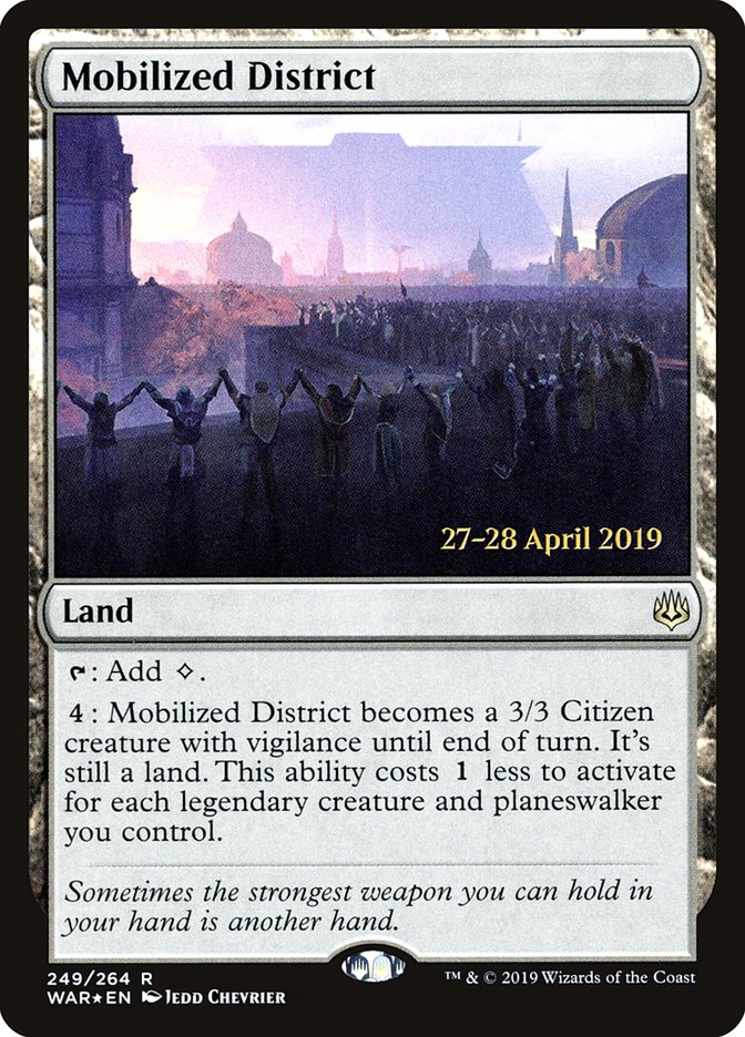 Mobilized District [War of the Spark Prerelease Promos] | The CG Realm