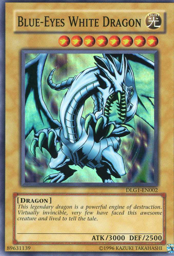 Blue-Eyes White Dragon [DLG1-EN002] Super Rare | The CG Realm