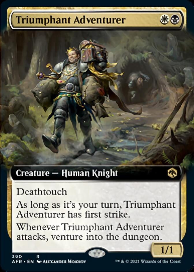 Triumphant Adventurer (Extended Art) [Dungeons & Dragons: Adventures in the Forgotten Realms] | The CG Realm