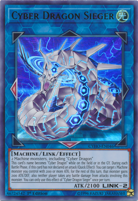 Cyber Dragon Sieger [CYHO-EN046] Ultra Rare | The CG Realm