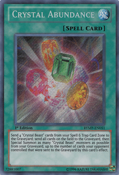 Crystal Abundance [RYMP-EN051] Secret Rare | The CG Realm