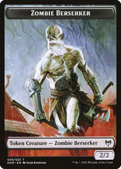 Elf Warrior // Zombie Berserker Double-Sided Token [Kaldheim Tokens] | The CG Realm