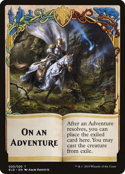 On An Adventure // Spirit Double-Sided Token [Challenger Decks 2020 Tokens] | The CG Realm