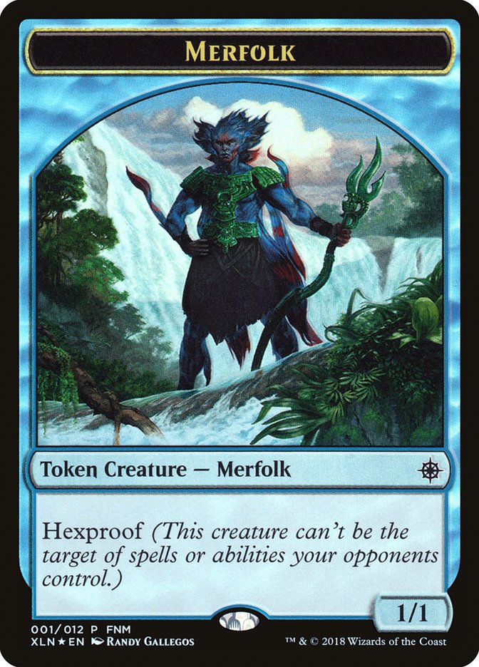 Merfolk // Treasure Double-Sided Token [Friday Night Magic 2018] | The CG Realm