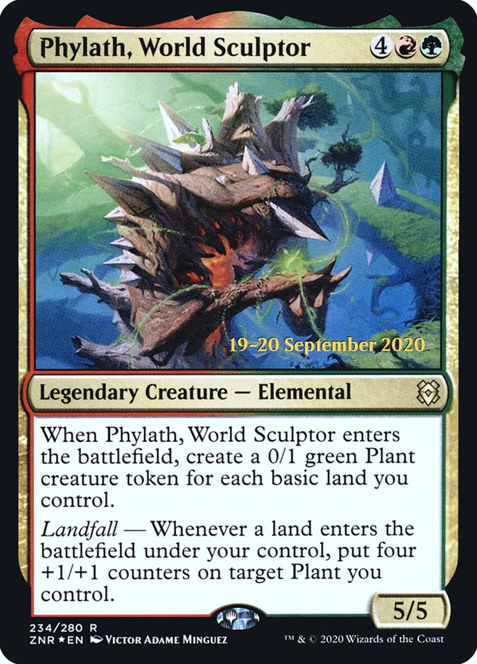 Phylath, World Sculptor [Zendikar Rising Prerelease Promos] | The CG Realm