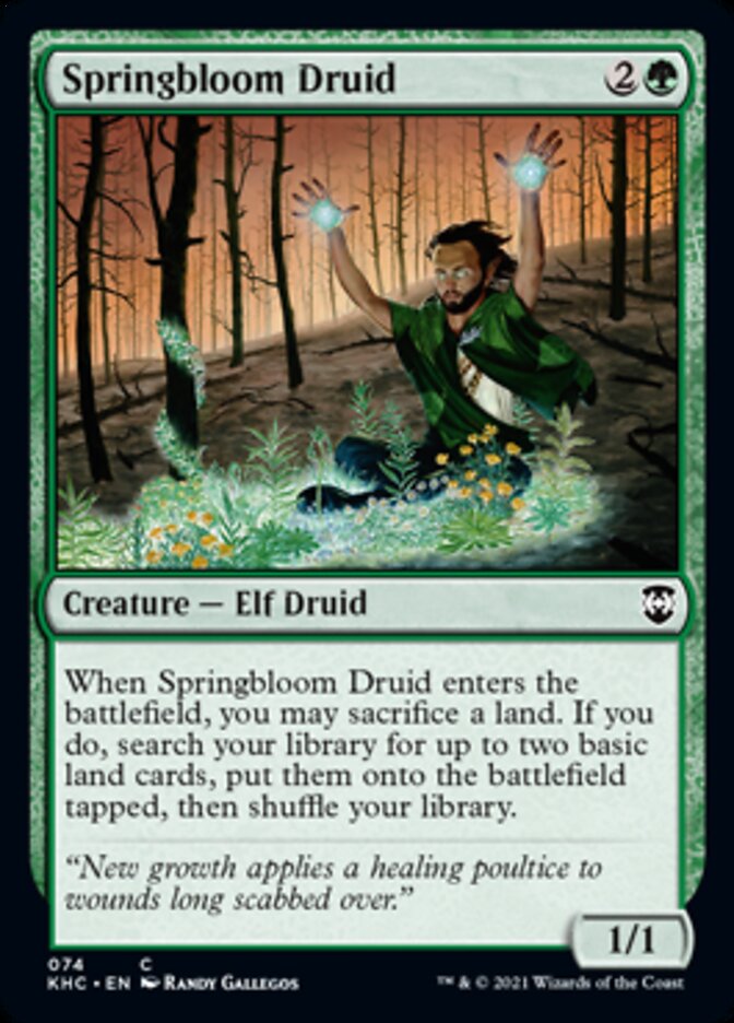 Springbloom Druid [Kaldheim Commander] | The CG Realm