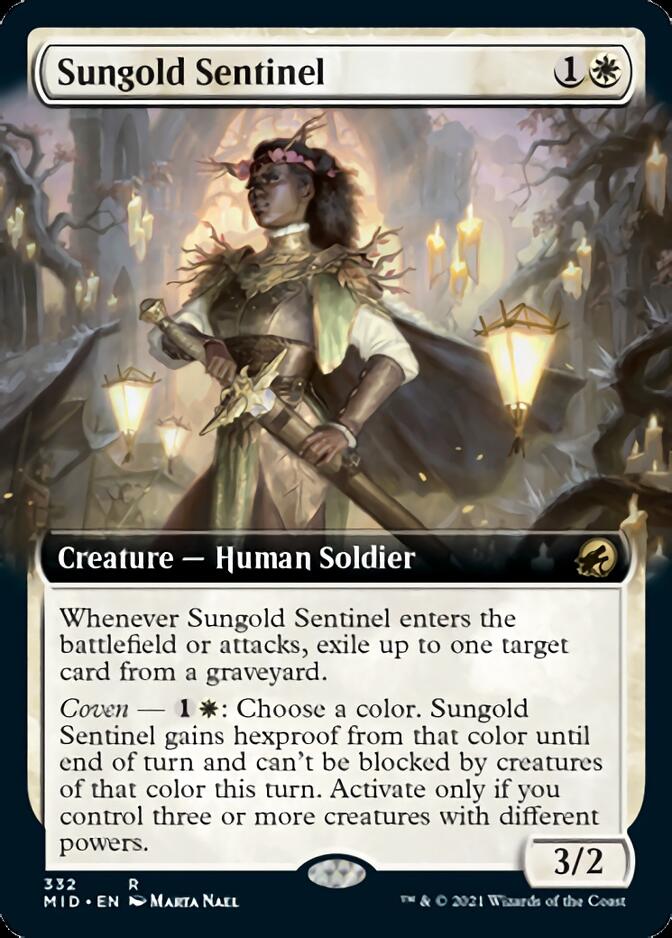 Sungold Sentinel (Extended Art) [Innistrad: Midnight Hunt] | The CG Realm