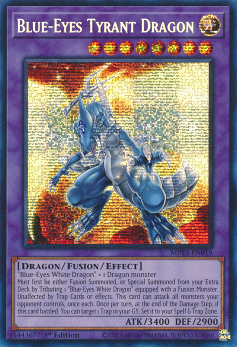 Blue-Eyes Tyrant Dragon [MP23-EN019] Prismatic Secret Rare | The CG Realm