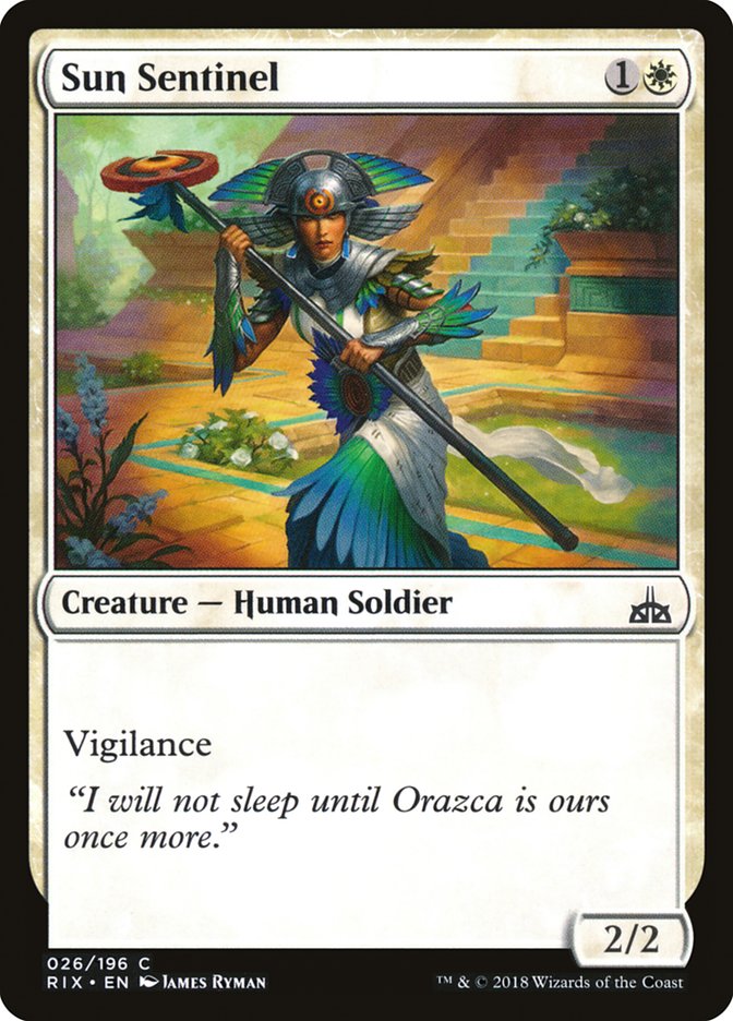 Sun Sentinel [Rivals of Ixalan] | The CG Realm