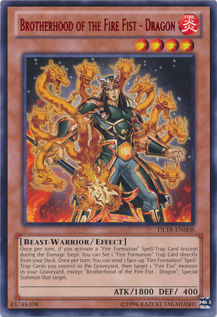 Brotherhood of the Fire Fist - Dragon (Red) [DL18-EN008] Rare | The CG Realm