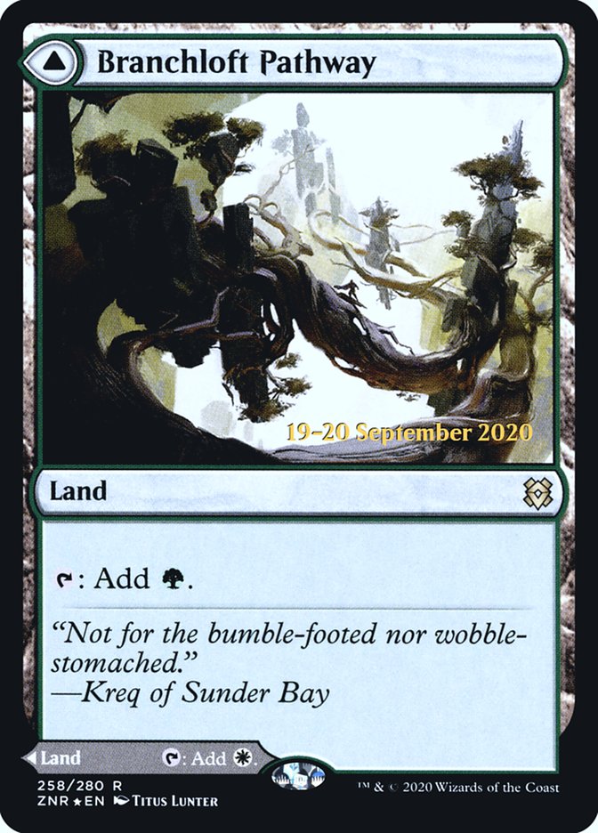 Branchloft Pathway // Boulderloft Pathway [Zendikar Rising Prerelease Promos] | The CG Realm