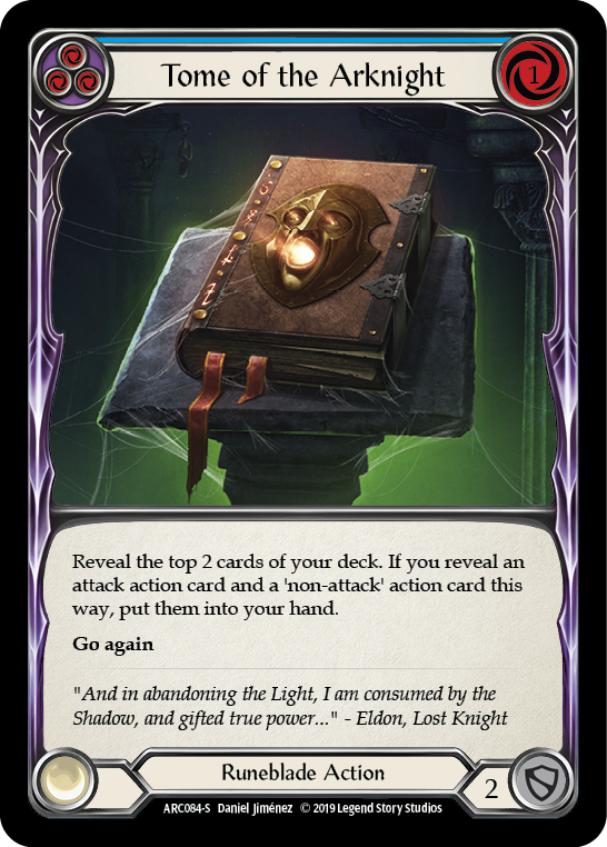 Tome of the Arknight [ARC084-S] (Arcane Rising)  1st Edition Rainbow Foil | The CG Realm