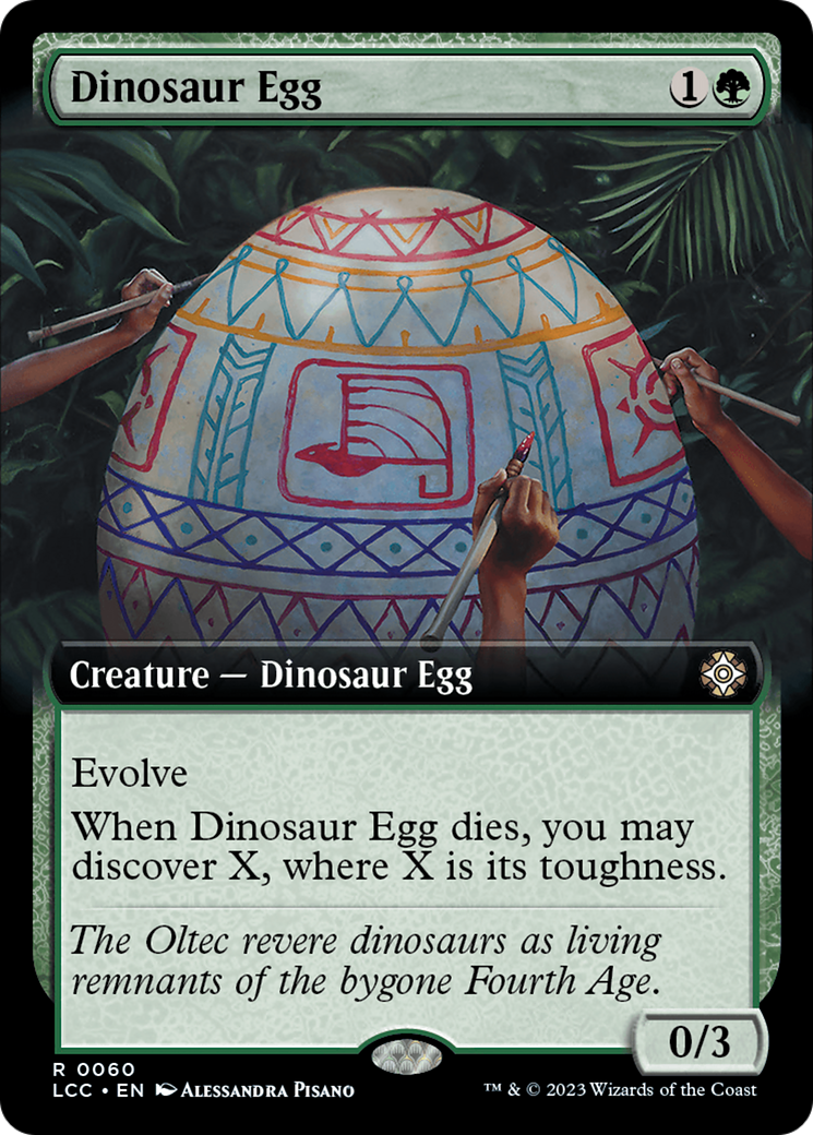 Dinosaur Egg (Extended Art) [The Lost Caverns of Ixalan Commander] | The CG Realm