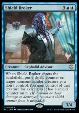 Shield Broker (Promo Pack) [Streets of New Capenna Commander Promos] | The CG Realm