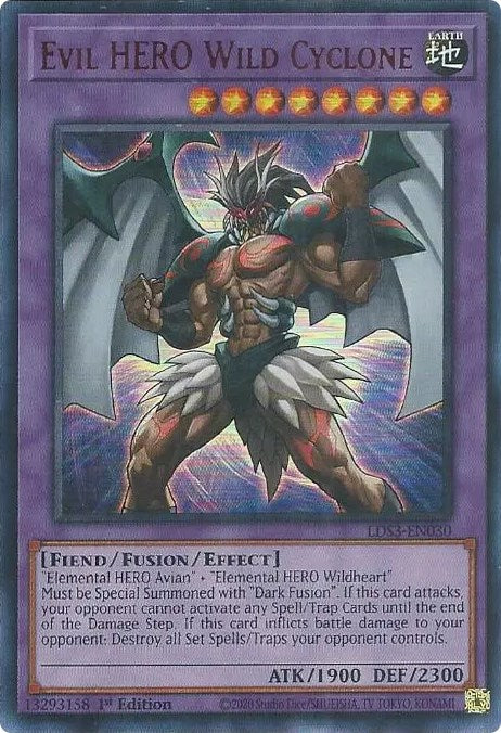 Evil HERO Wild Cyclone (Red) [LDS3-EN030] Ultra Rare | The CG Realm