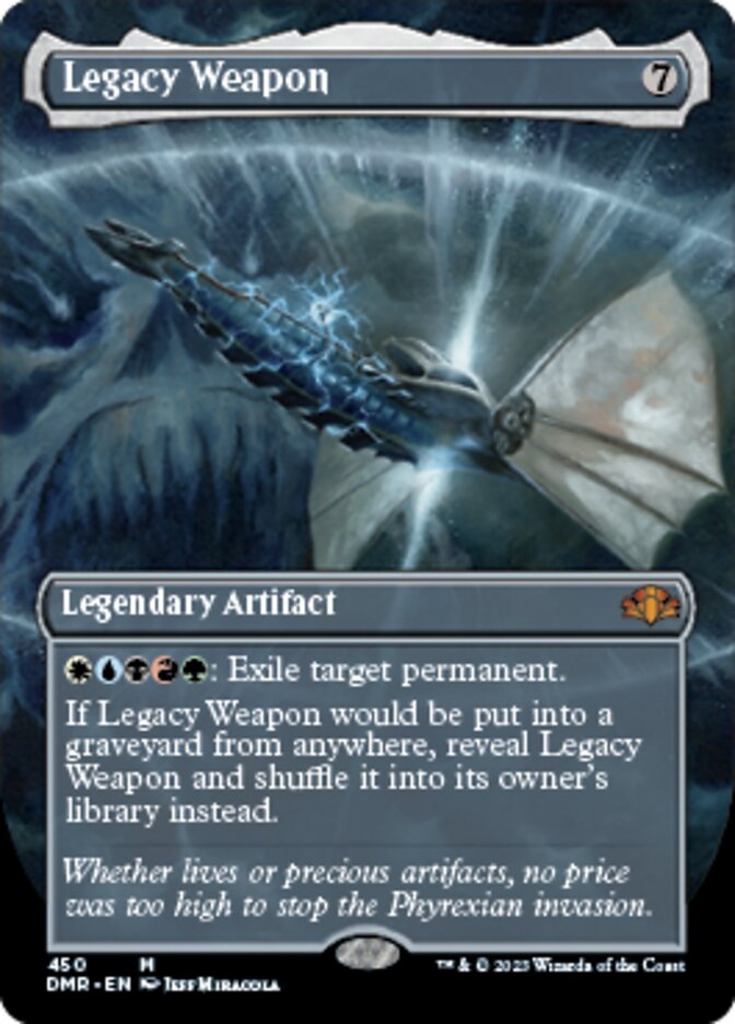 Legacy Weapon (Borderless Alternate Art) [Dominaria Remastered] | The CG Realm