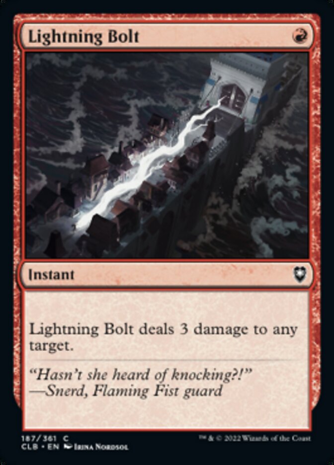 Lightning Bolt [Commander Legends: Battle for Baldur's Gate] | The CG Realm