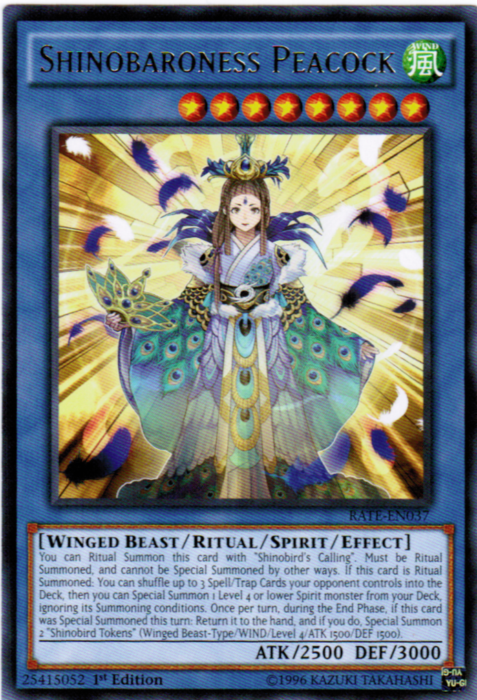 Shinobaroness Peacock [RATE-EN037] Rare | The CG Realm