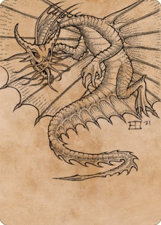 Ancient Gold Dragon Art Card (44) [Commander Legends: Battle for Baldur's Gate Art Series] | The CG Realm