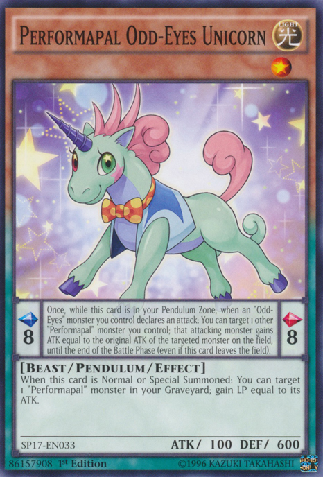 Performapal Odd-Eyes Unicorn [SP17-EN033] Common | The CG Realm