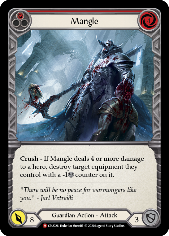 Mangle [CRU026] (Crucible of War)  1st Edition Rainbow Foil | The CG Realm