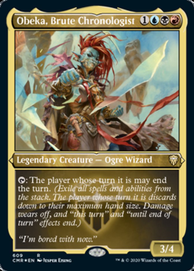 Obeka, Brute Chronologist (Etched) [Commander Legends] | The CG Realm