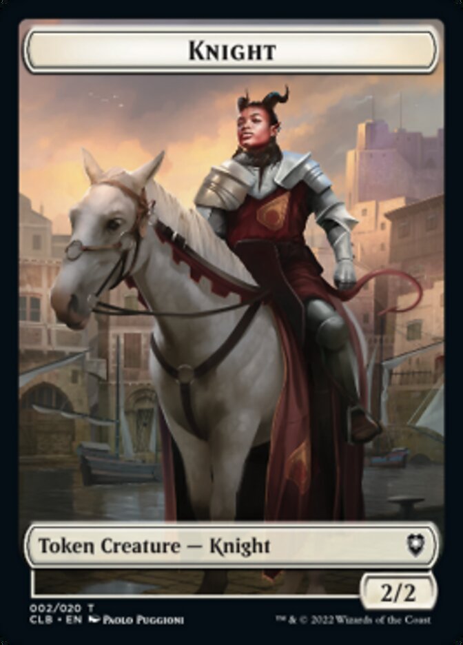 Knight Token [Commander Legends: Battle for Baldur's Gate Tokens] | The CG Realm