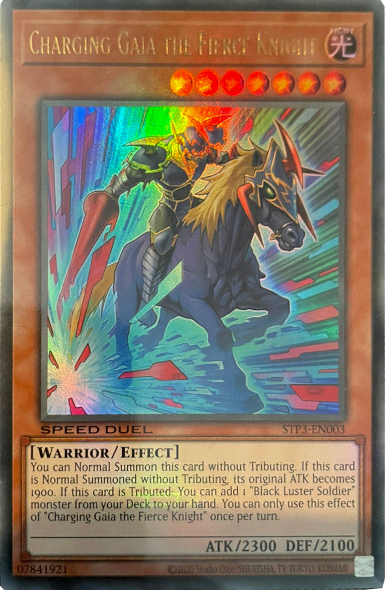 Charging Gaia the Fierce Knight [STP3-EN003] Ultra Rare | The CG Realm