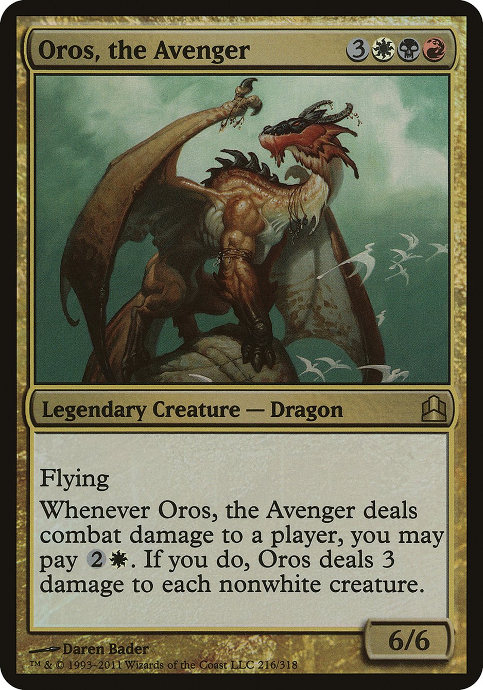 Oros, the Avenger (Oversized) [Commander 2011 Oversized] | The CG Realm