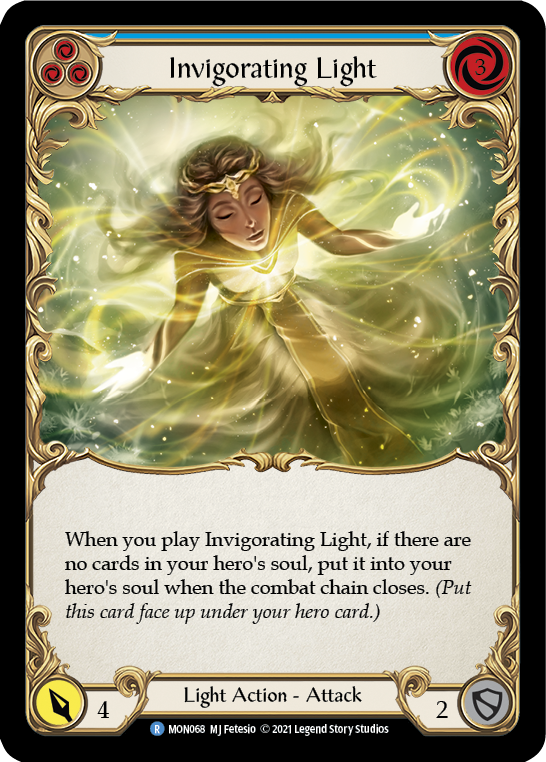 Invigorating Light (Blue) [MON068] (Monarch)  1st Edition Normal | The CG Realm