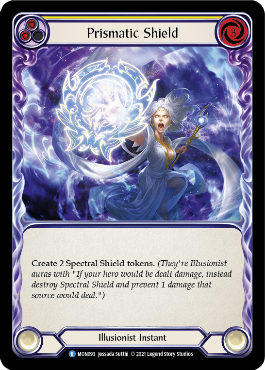 Prismatic Shield (Yellow) [MON093] (Monarch)  1st Edition Normal | The CG Realm