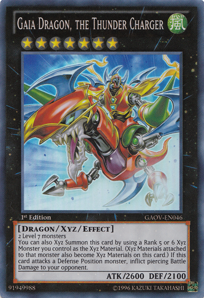 Gaia Dragon, the Thunder Charger [GAOV-EN046] Super Rare | The CG Realm