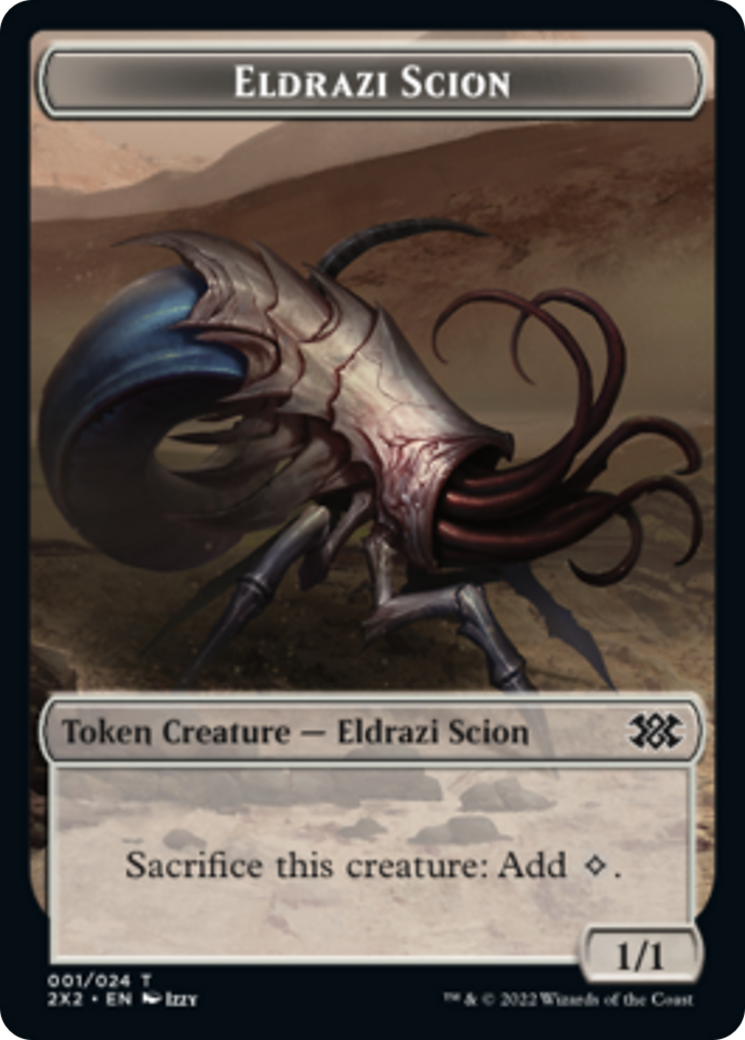 Zombie // Eldrazi Scion Double-Sided Token [Double Masters 2022 Tokens] | The CG Realm