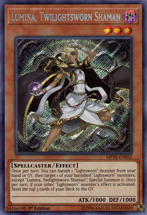 Lumina, Twilightsworn Shaman [MP18-EN052] Secret Rare | The CG Realm