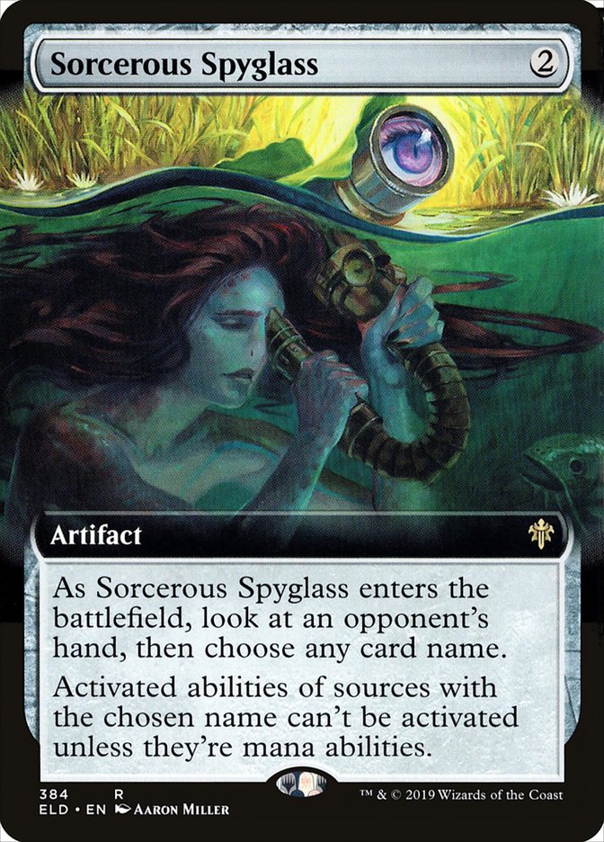 Sorcerous Spyglass (Extended Art) [Throne of Eldraine] | The CG Realm