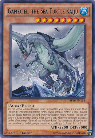 Gameciel, the Sea Turtle Kaiju [MP16-EN164] Rare | The CG Realm