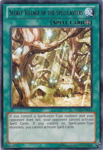 Secret Village of the Spellcasters (Blue) [DL14-EN013] Rare | The CG Realm