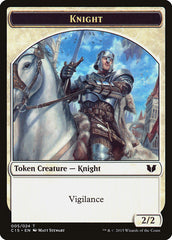 Gold // Knight (005) Double-Sided Token [Commander 2015 Tokens] | The CG Realm