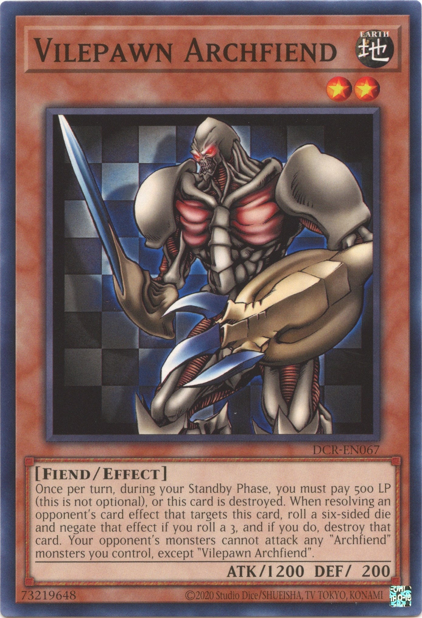 Vilepawn Archfiend (25th Anniversary) [DCR-EN067] Common | The CG Realm