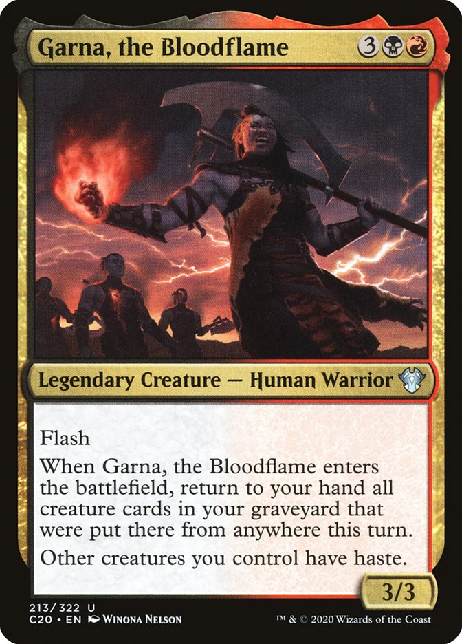 Garna, the Bloodflame [Commander 2020] | The CG Realm