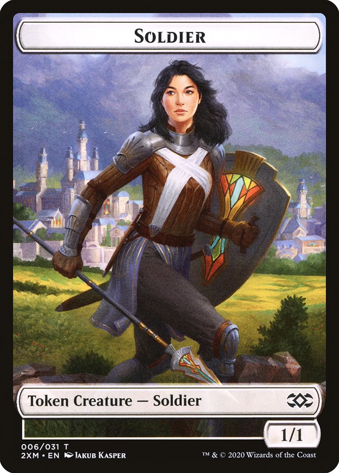 Servo // Soldier Double-Sided Token [Double Masters Tokens] | The CG Realm