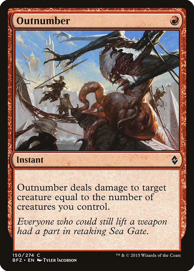 Outnumber [Battle for Zendikar] | The CG Realm