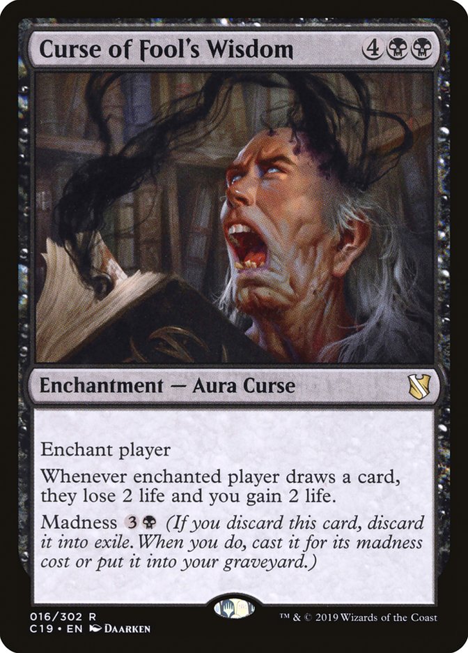 Curse of Fool's Wisdom [Commander 2019] | The CG Realm