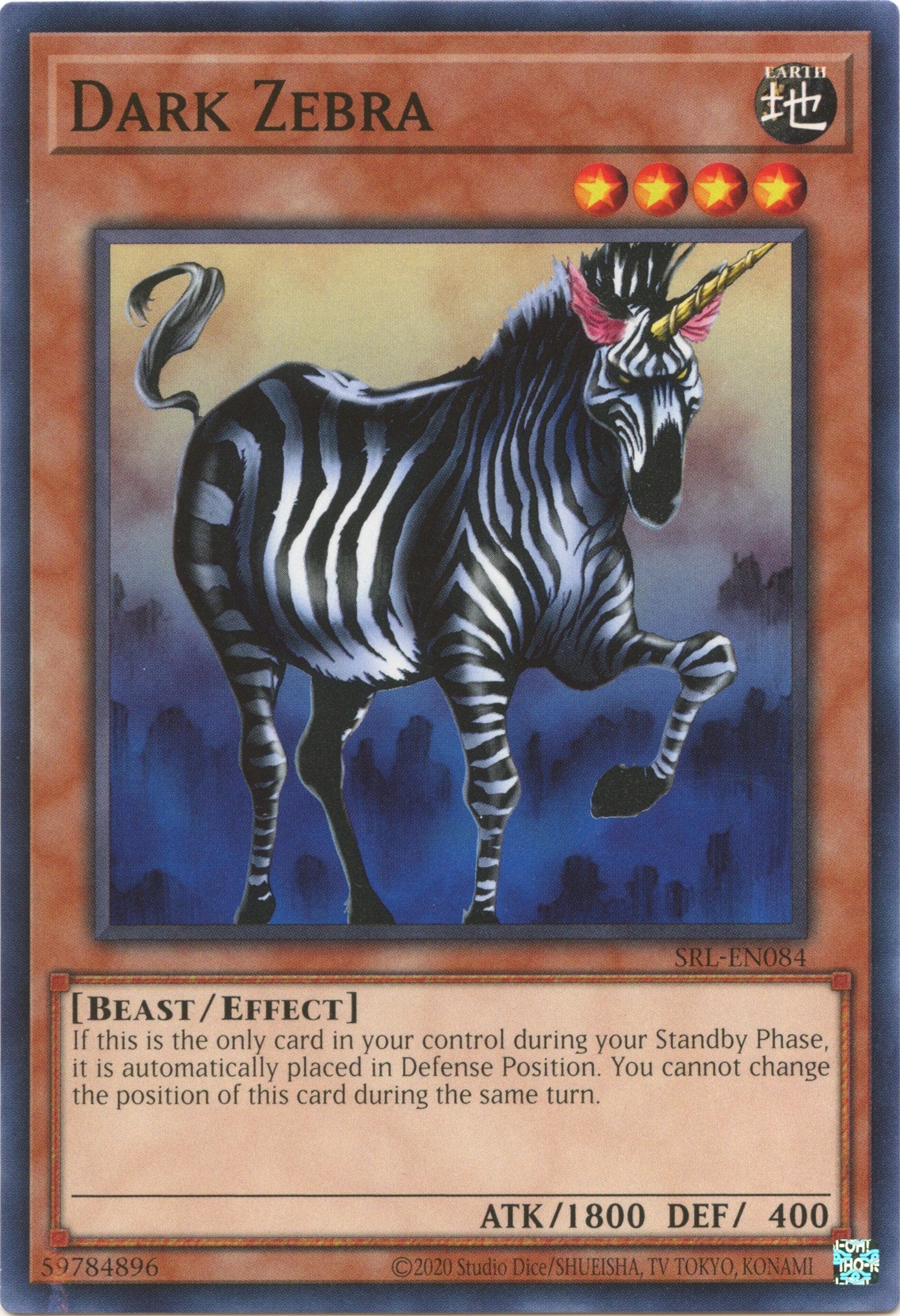 Dark Zebra (25th Anniversary) [SRL-EN084] Common | The CG Realm