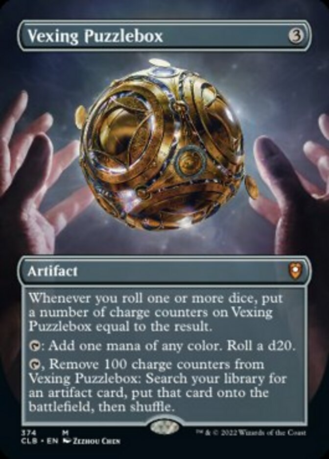 Vexing Puzzlebox (Borderless Alternate Art) [Commander Legends: Battle for Baldur's Gate] | The CG Realm