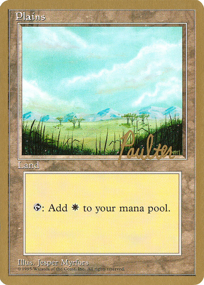 Plains (pp365) (Preston Poulter) [Pro Tour Collector Set] | The CG Realm