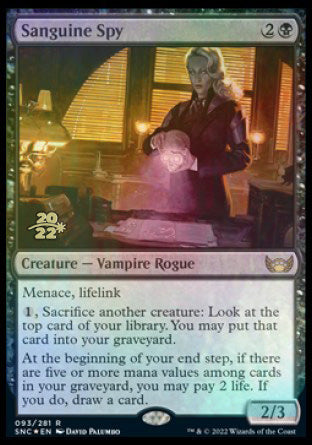 Sanguine Spy [Streets of New Capenna Prerelease Promos] | The CG Realm