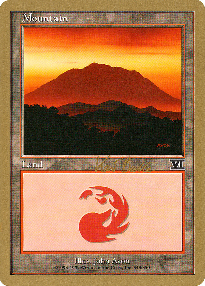 Mountain (kb343) (Kai Budde) [World Championship Decks 1999] | The CG Realm